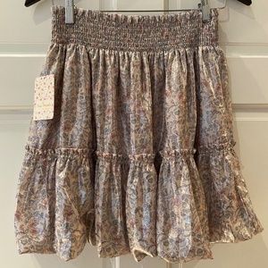 Free People Metallic Skirt size Large
